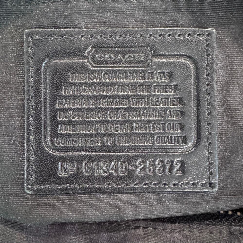 Coach Black on Black Logo Legacy Signature Courtenay Hobo shoulder Bag - Picture 9 of 12